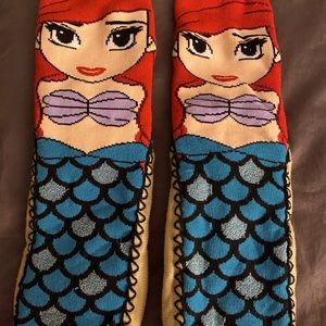 Disney Ariel Slipper socks , little mermaid, new